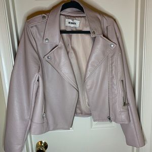 Light Pink Leather Jacket